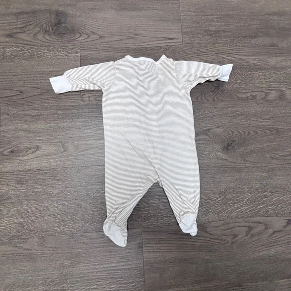 Newborn Burt's Bees Babyx1, Gerberx3 Footies Set w Elbow Patches & Graphics - Picture 6 of 11